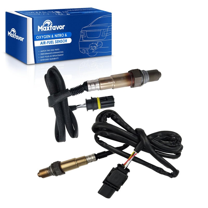 MAXFAVOR 2Pcs Oxygen Sensor Upstream Downstream O2 Sensor Replacement for BMW X3 X5 Z4 128I 135I 323I 328I 328XI 335I 335IS 335XI 528I 528XI 3.0L Only for Cylinder 1,2,3 O2 Sensor 234-5139 234-4876 - Image 1